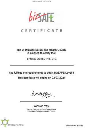 certificate Biz level 4
